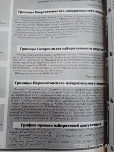Границы избирательных округов