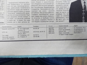 Телефоны избирательных участков