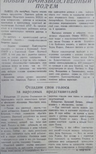 Отдадим свои голоса за народных представителей